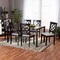 Baxton Studio Verner Modern and Contemporary Grey Fabric and Dark Brown Finished Wood  7-Piece Dining Set 186-10532-10519-Zoro - alternate 4